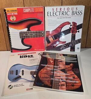 Bass Guitar Instruction Book Lot 4 Hal Leonard Play Bass Today Serious Electric